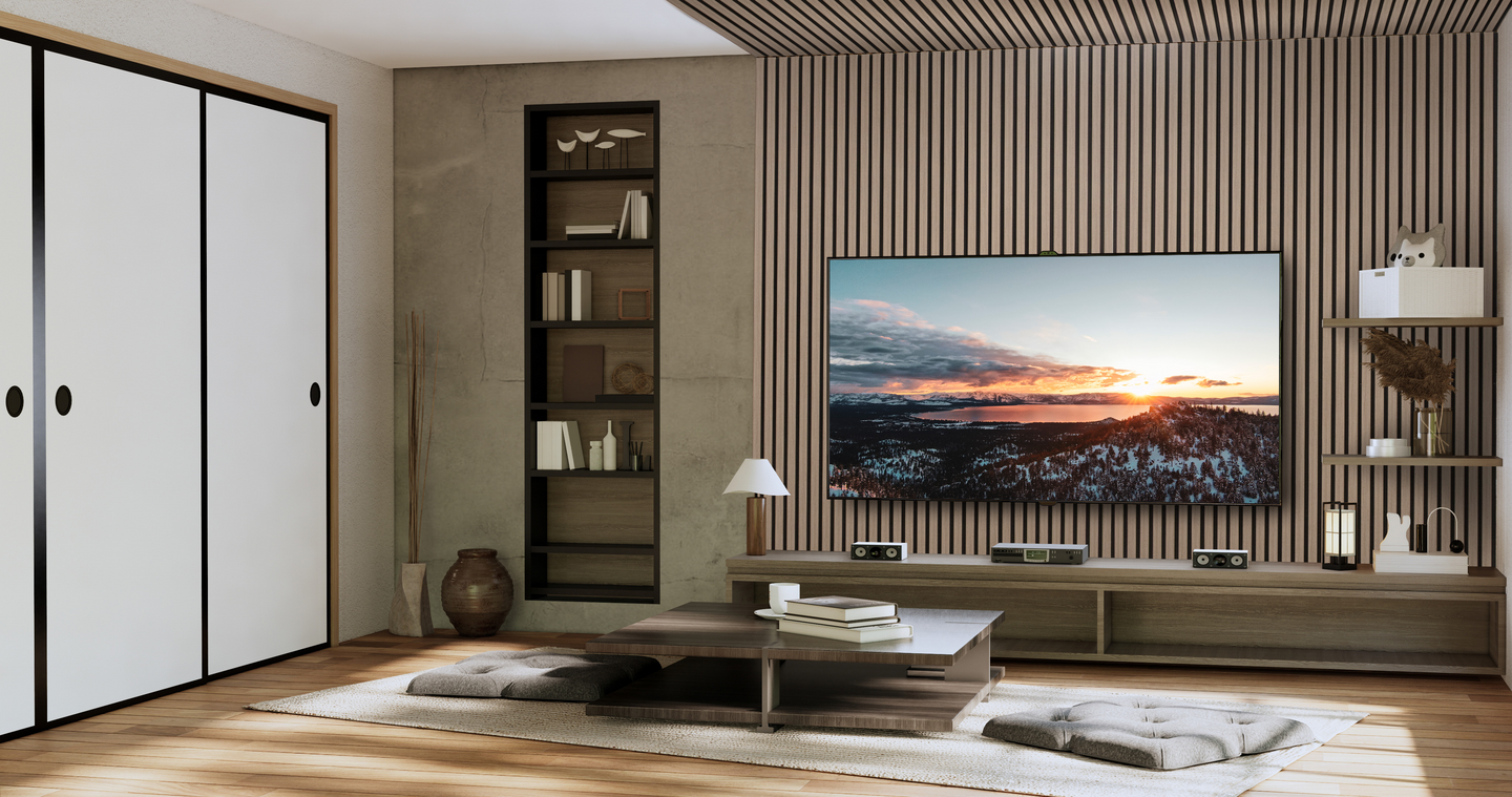 Akustiikkarimapaneeli Cello 22x600x2700 antiikkitammi