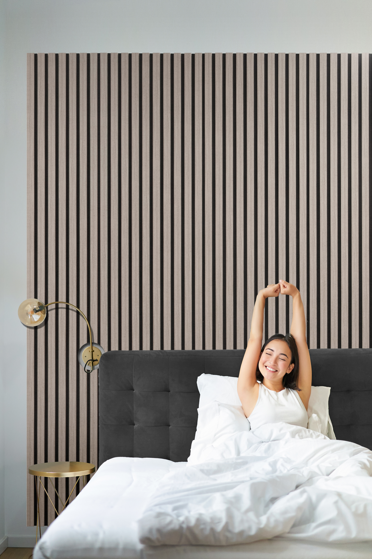 Akustiikkarimapaneeli Cello 22x600x2700 tuhkatammi