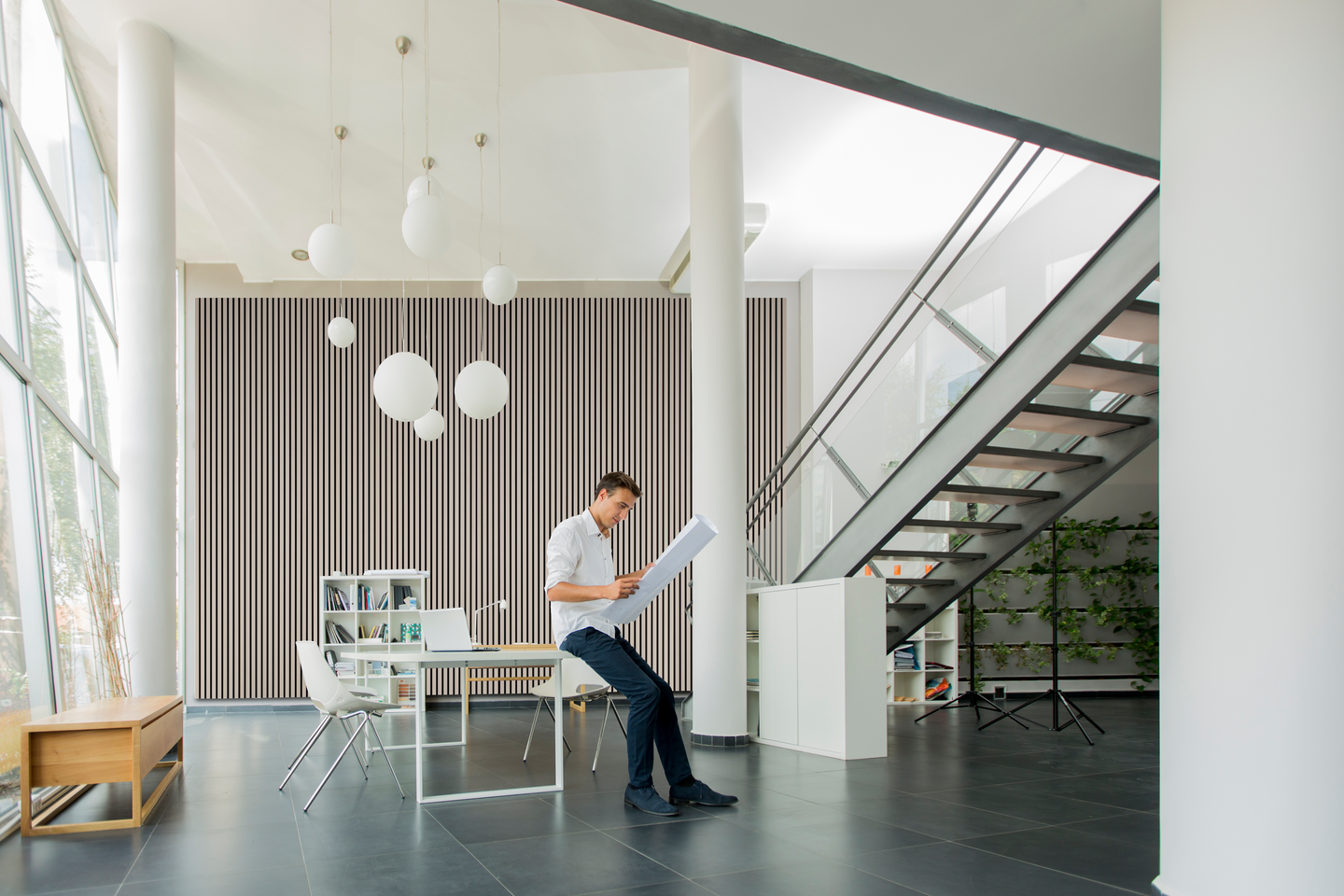 Akustiikkarimapaneeli Cello 22x600x2700mm saarni 4cm rima