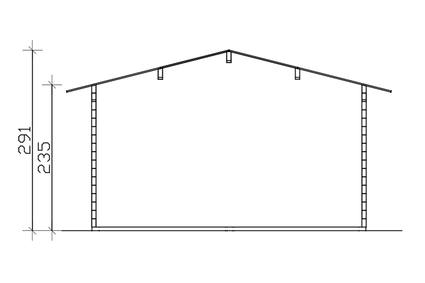 Saunamökki Östermalm 22,0m² seinävahvuus 70mm
