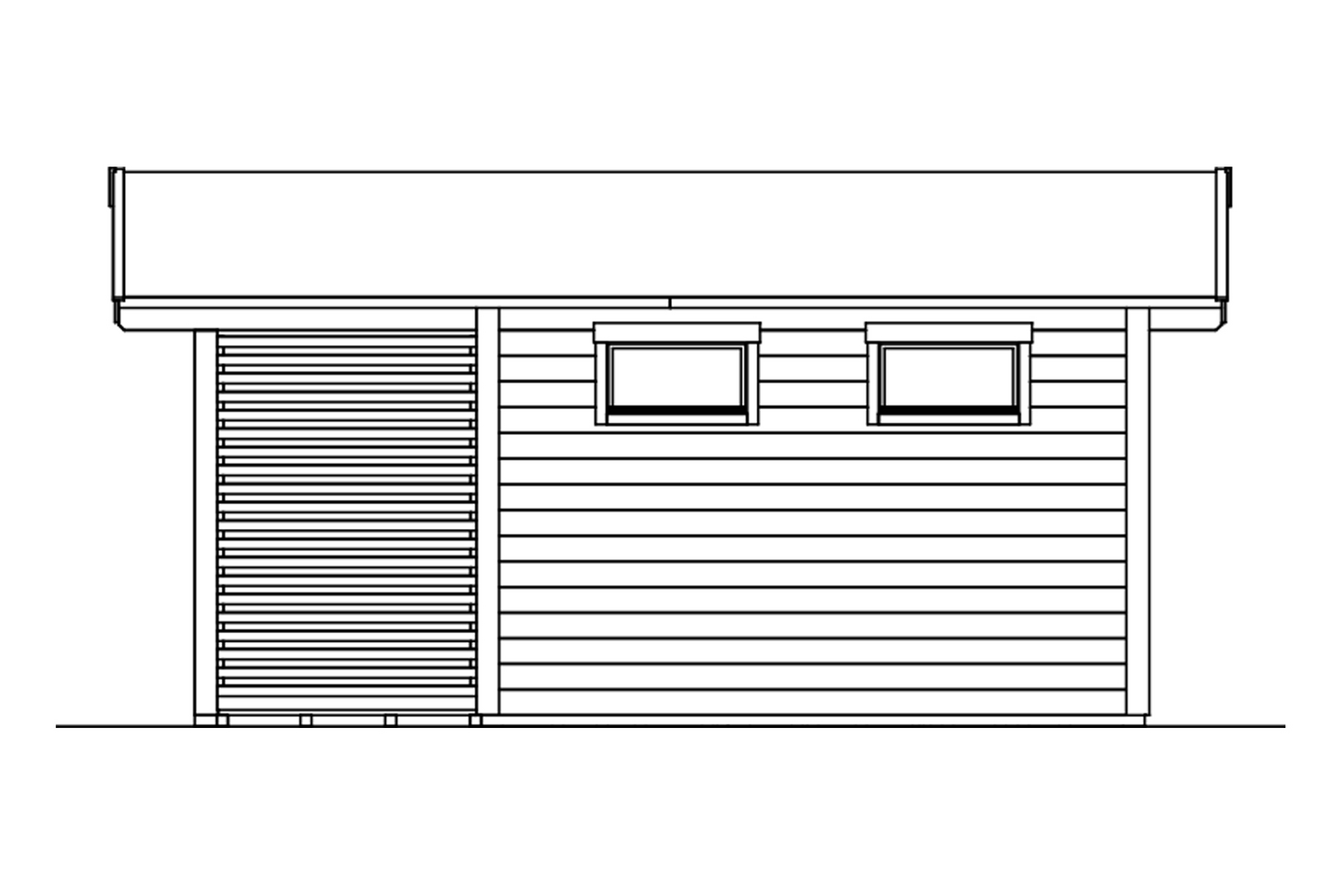 Saunamökki Östermalm 22,0m² seinävahvuus 44mm