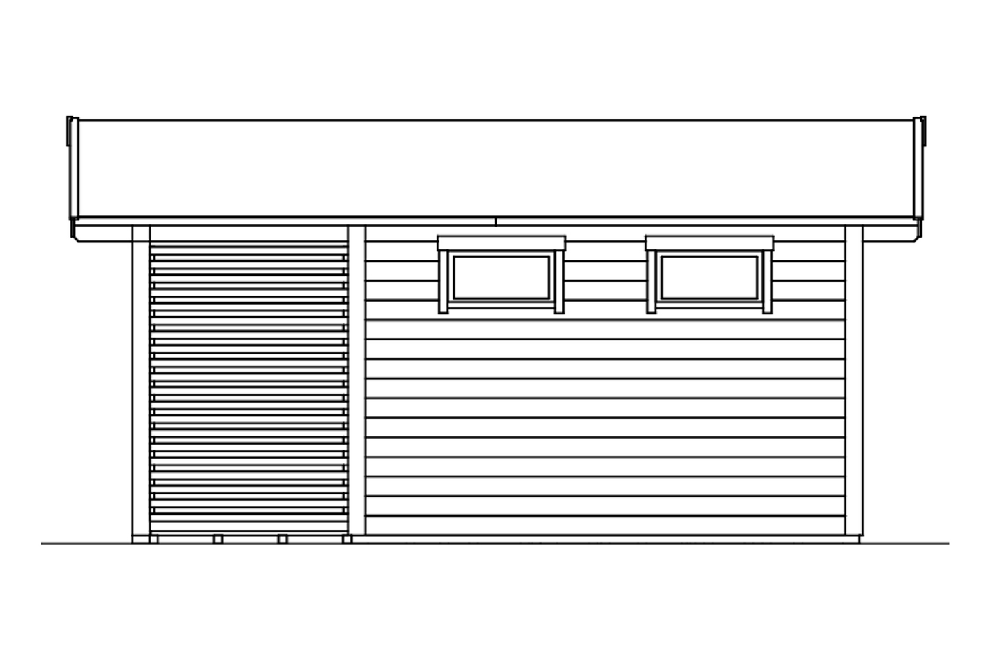 Saunamökki Östermalm 22,0m² seinävahvuus 70mm