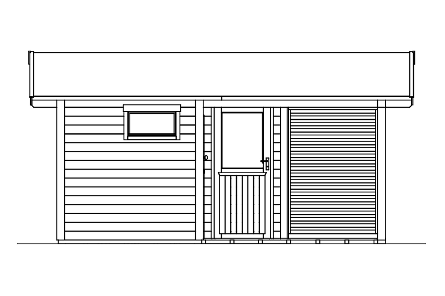 Saunamökki Östermalm 22,0m² seinävahvuus 70mm