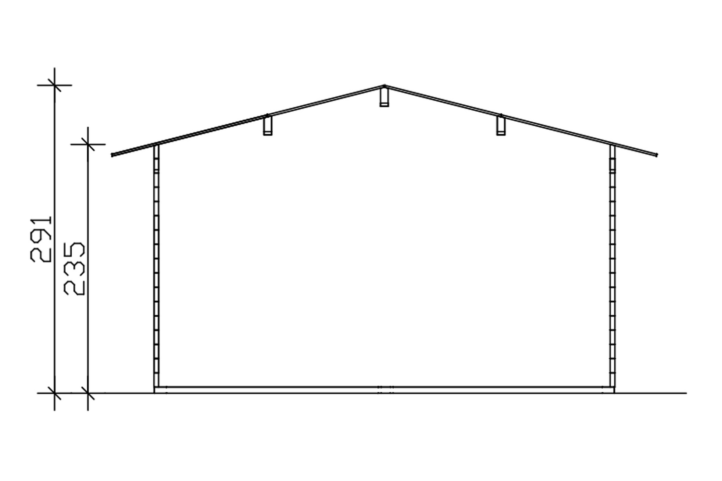 Saunamökki Östermalm 22,0m² seinävahvuus 44mm