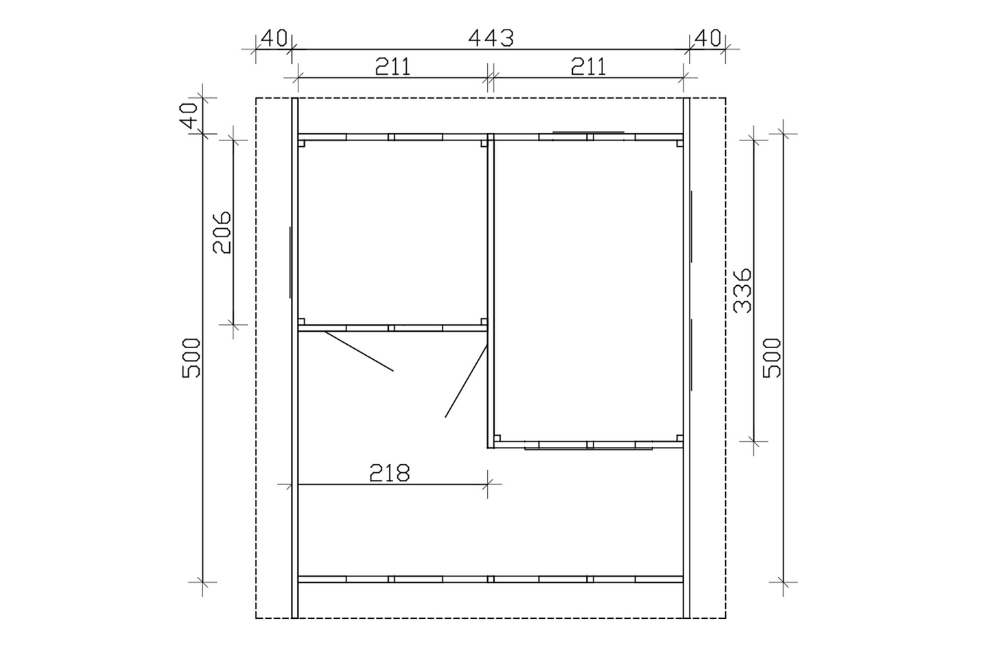 Saunamökki Östermalm 22,0m² seinävahvuus 70mm