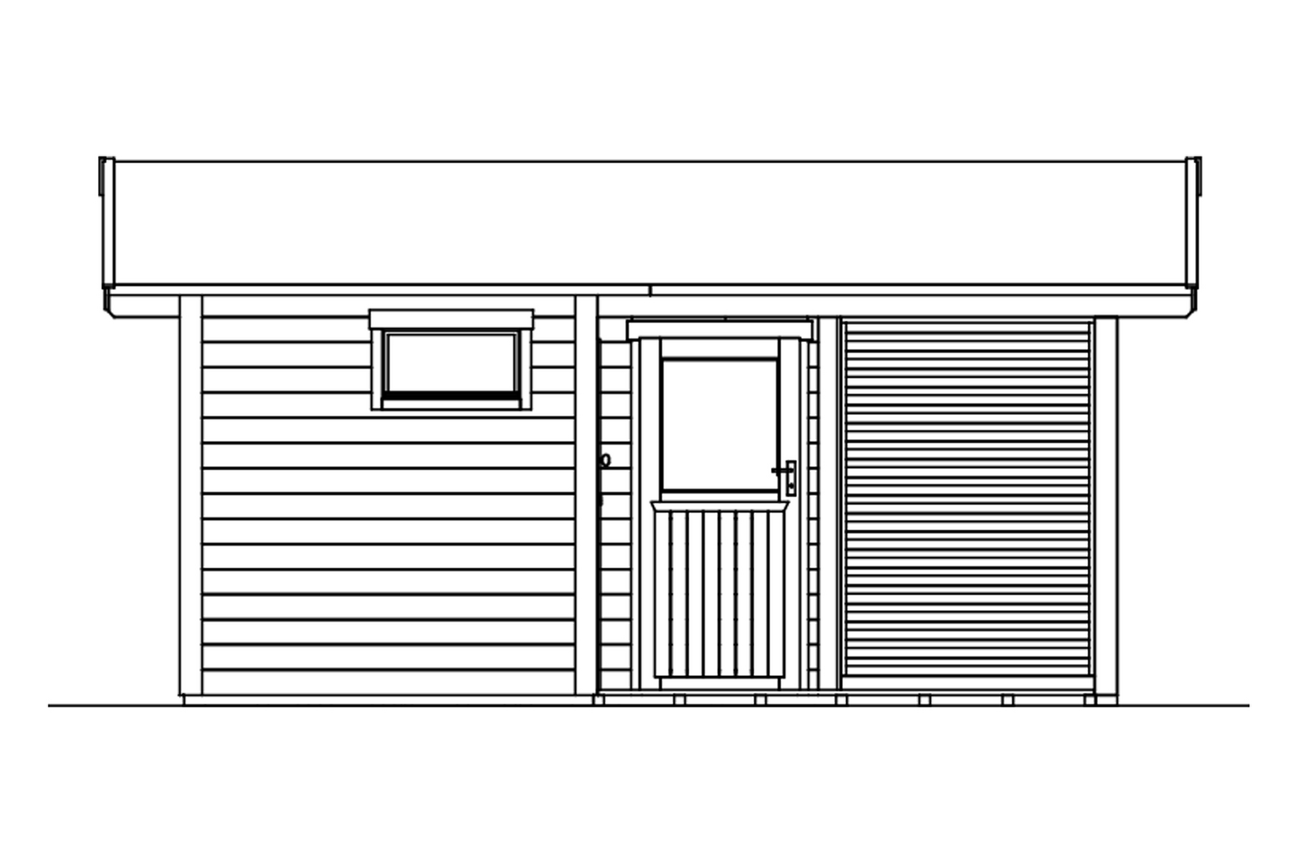 Saunamökki Östermalm 22,0m² seinävahvuus 44mm