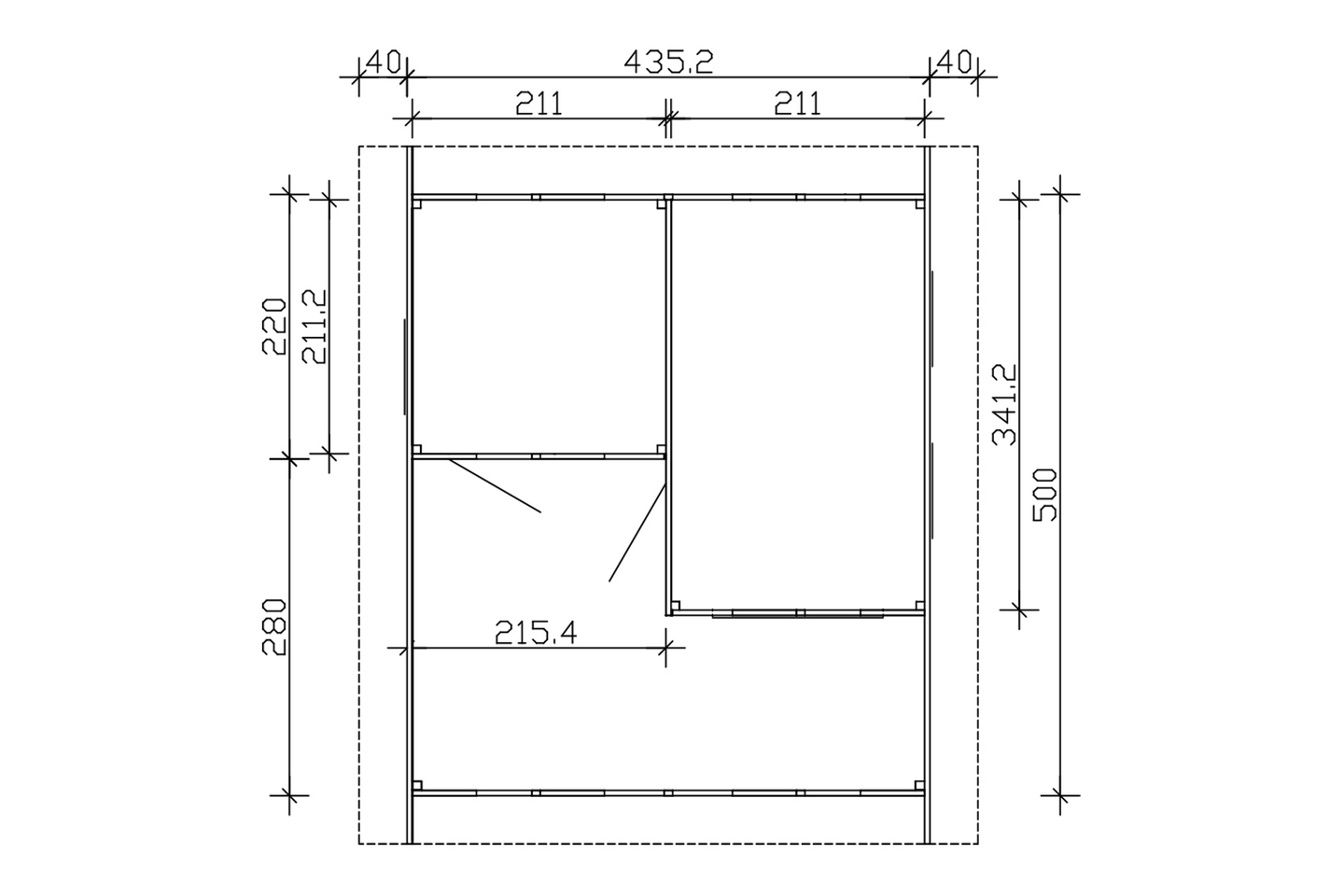 Saunamökki Östermalm 22,0m² seinävahvuus 44mm