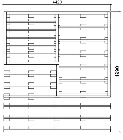 Saunamökki Östermalm 22,0m² seinävahvuus 70mm