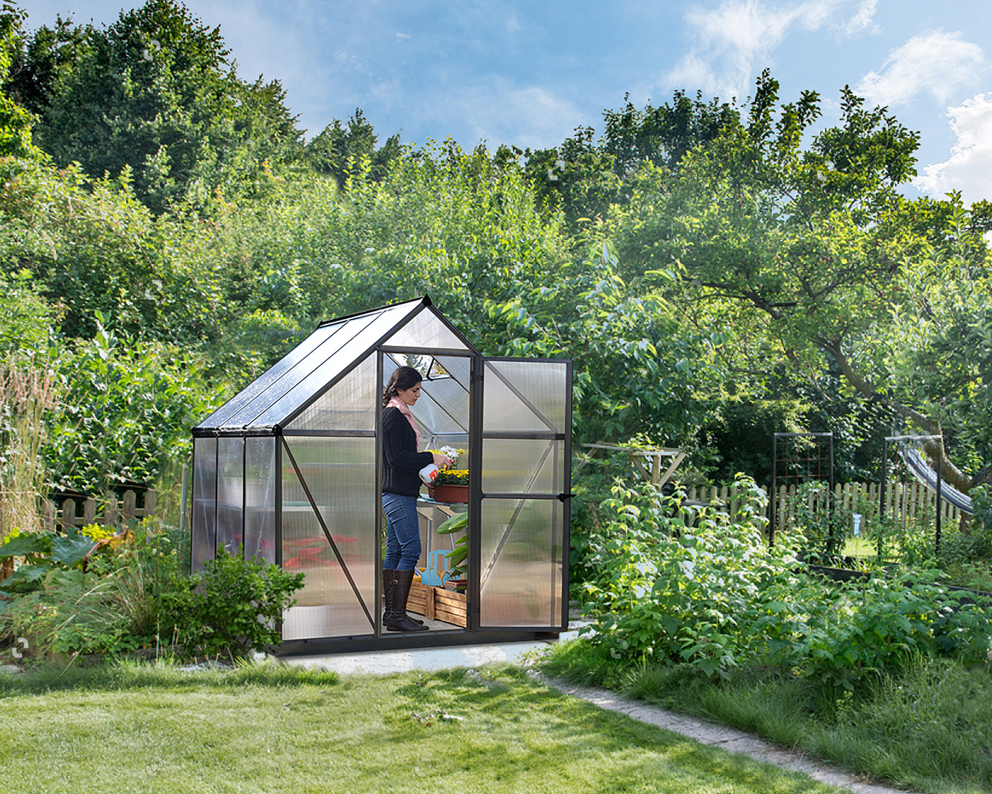 Kasvihuone Canopia Mythos 3,4m² harmaa