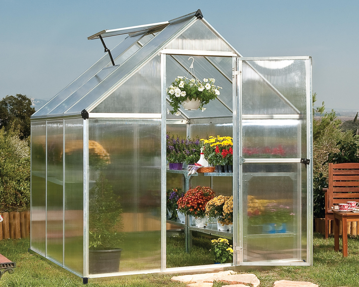 Kasvihuone Canopia Mythos 3,4m² hopea