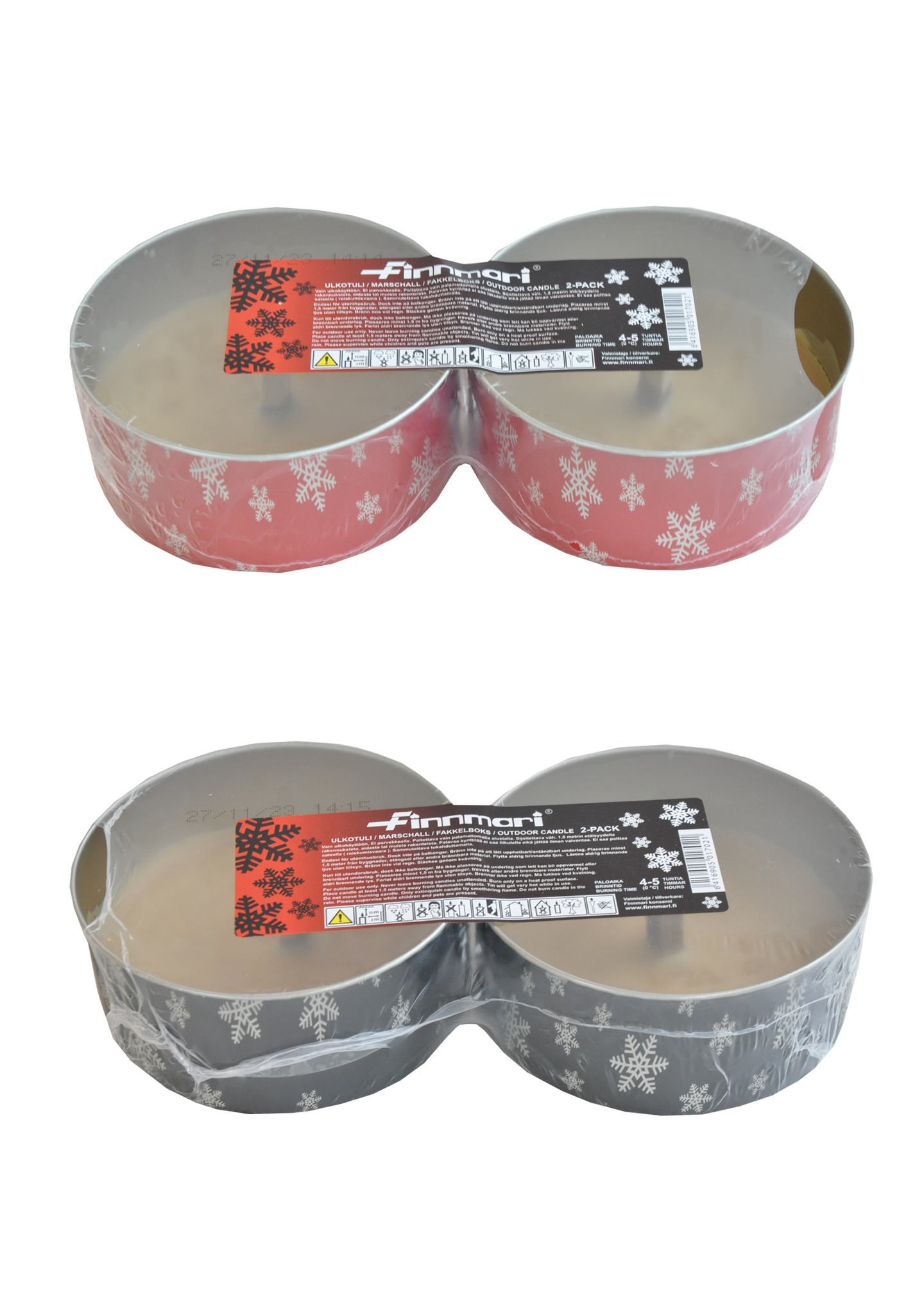 Ulkotuli Finnmari Fireball 99x45 2kpl musta/punainen