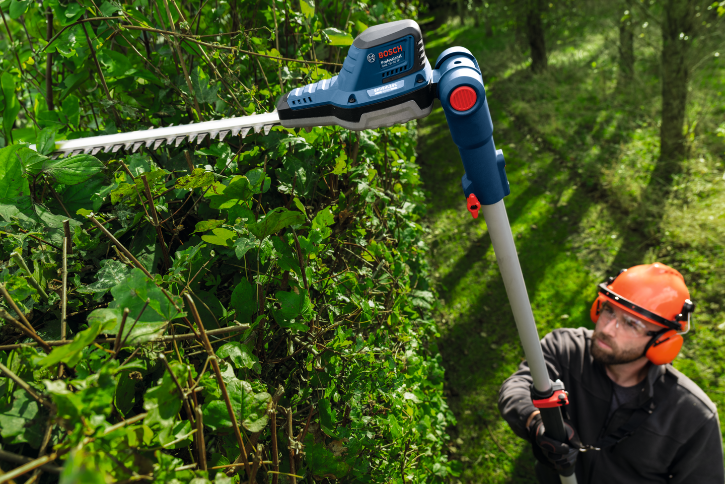 Akkupensasleikkuri Bosch GHE 18V-50 T teleskooppi Solo