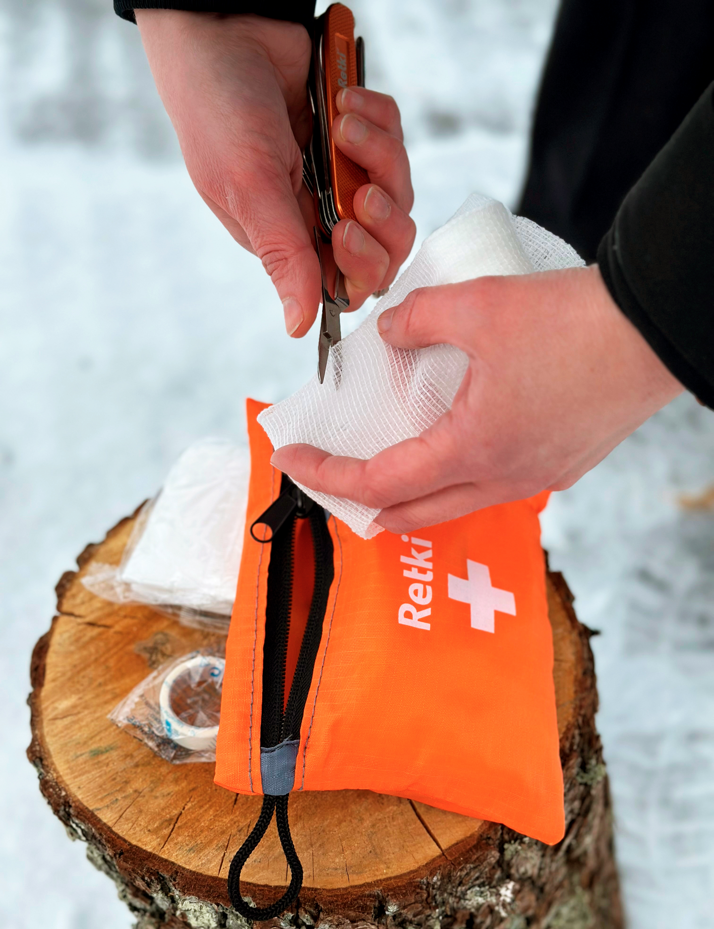 Linkkuveitsi Retki alumiinikahvalla oranssi