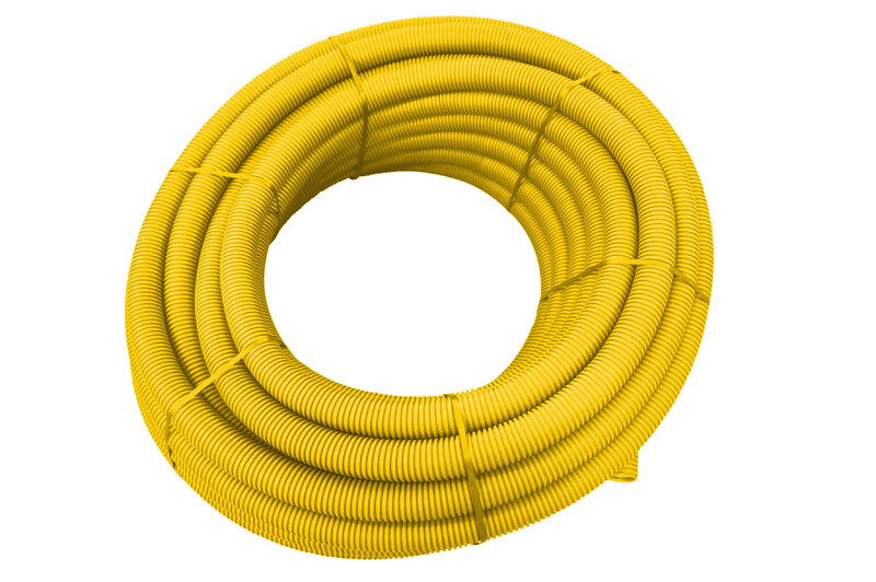 Kaapelinsuojaputki Wavin TEL Tupla 75x63 B 50m DVR vetonarulla keltainen