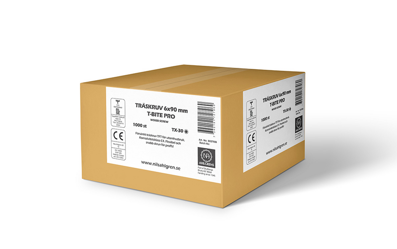 TRÄSKRUV T-BITE PRO C4 6X160 650 ST