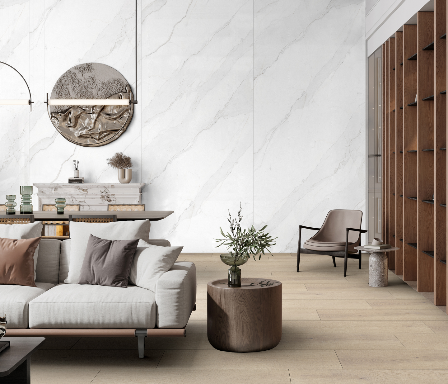 Seinälevy Kronoflooring Rocko 4x1230x2800mm K551 Calacatta Olympus