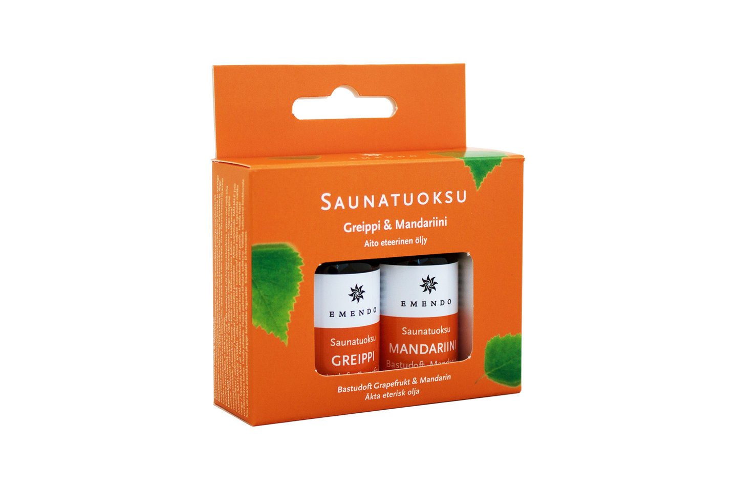 Saunatuoksusetti Emendo Greippi ja Mandariini 2x10ml