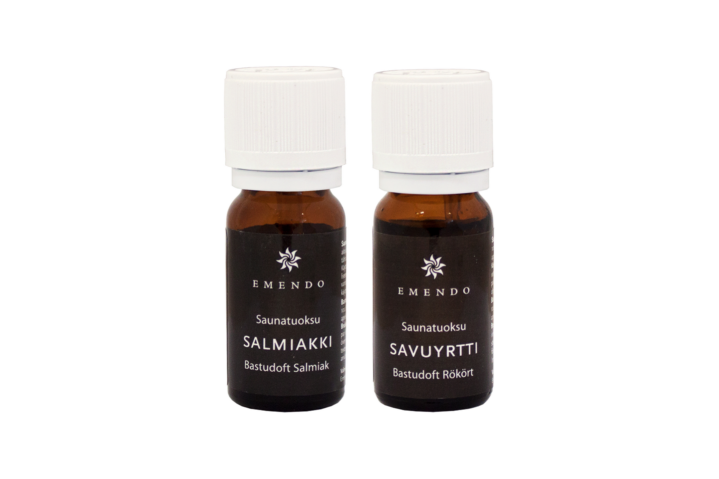 Saunatuoksusetti Emendo Salmiakki ja Savuyrtti 2x10ml