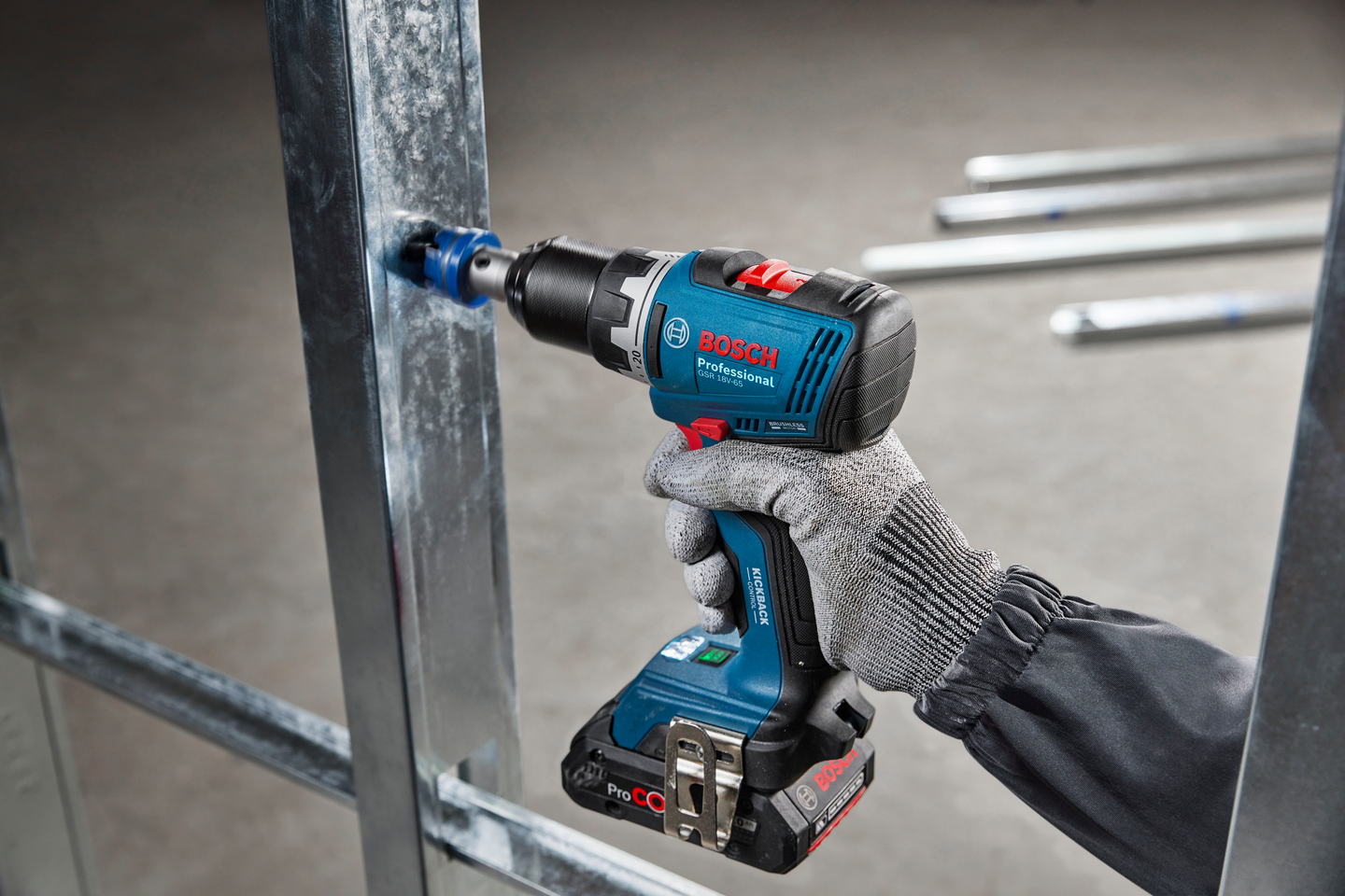 Akkuporakone Bosch GSR 18V-65 2x5,0Ah L-Case