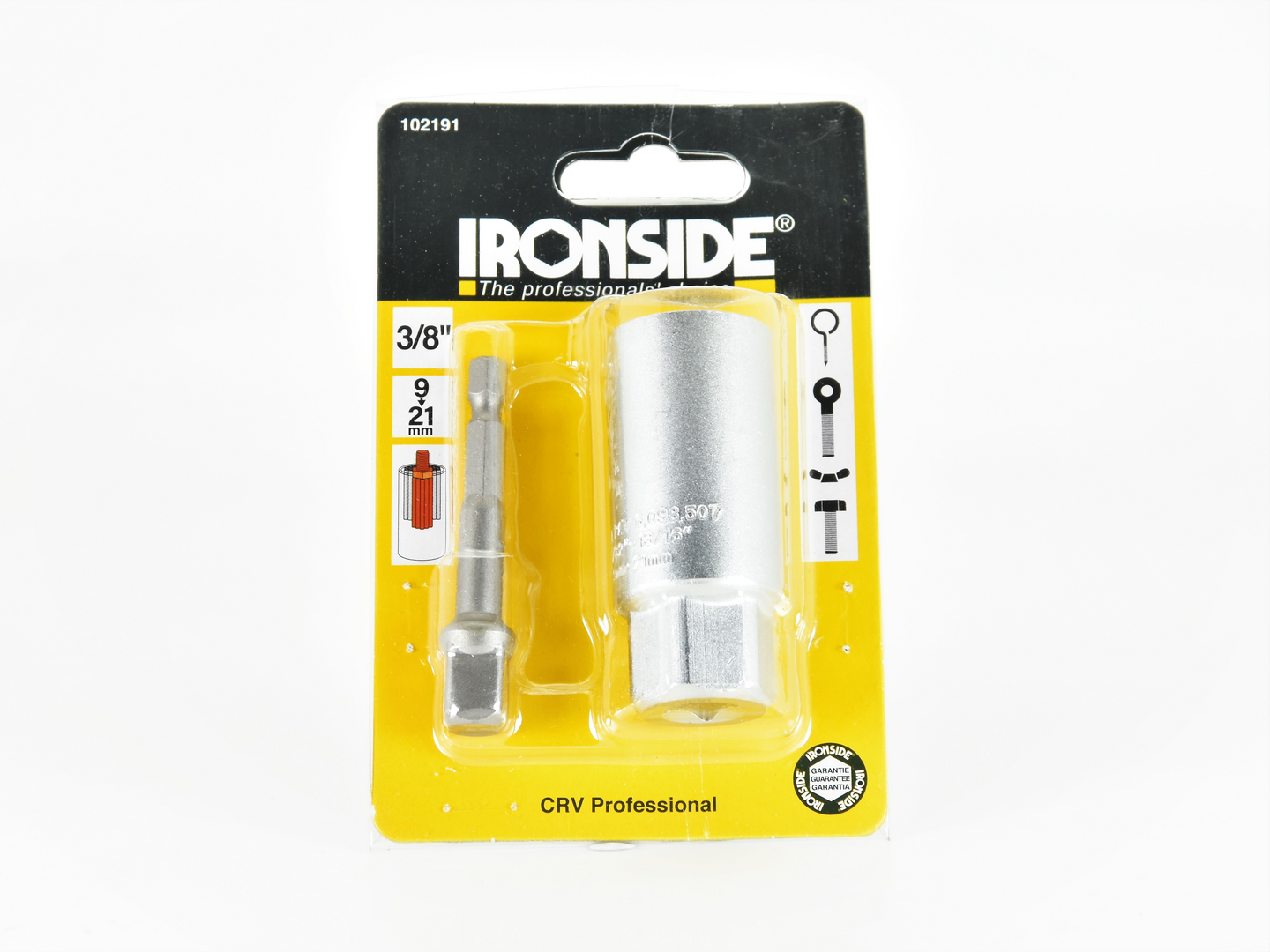 Yleishylsy Ironside 3/8" 9-21mm