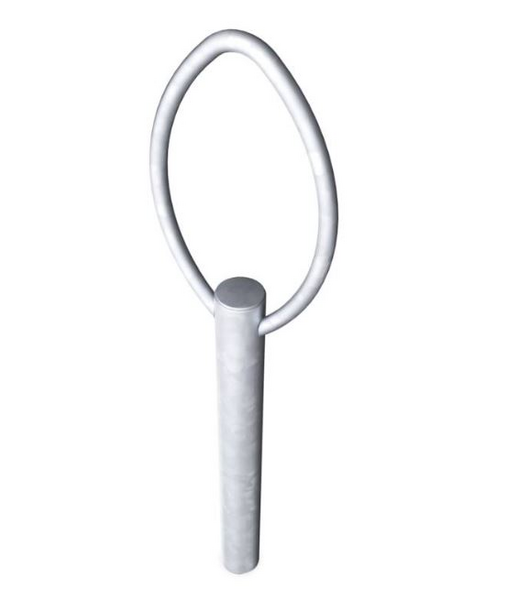 Polkupyöräteline Kompan sinkitty teräs 23x6x85