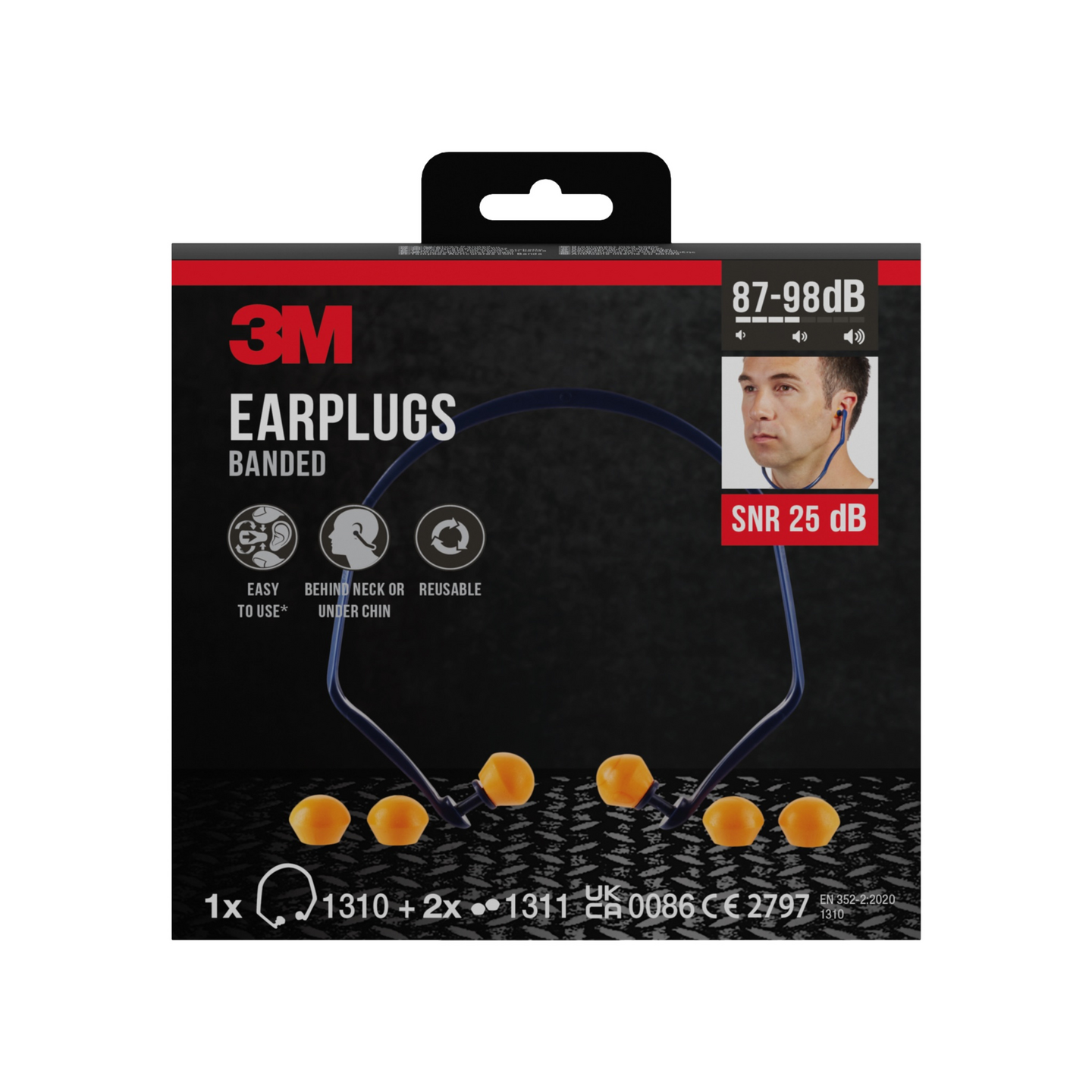 HÖRSELPROPP 3M 1310 MED BYGEL