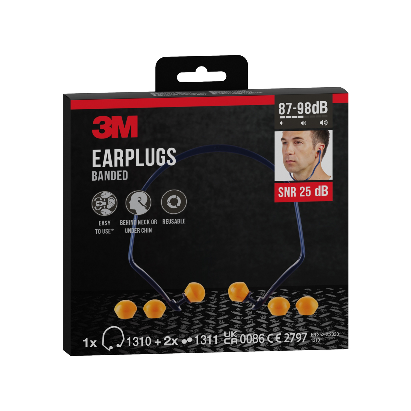 HÖRSELPROPP 3M 1310 MED BYGEL