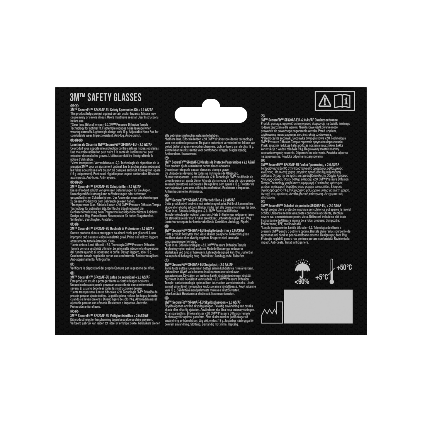 3M SECUREFITSKYDDSGLASÖGON LÄS