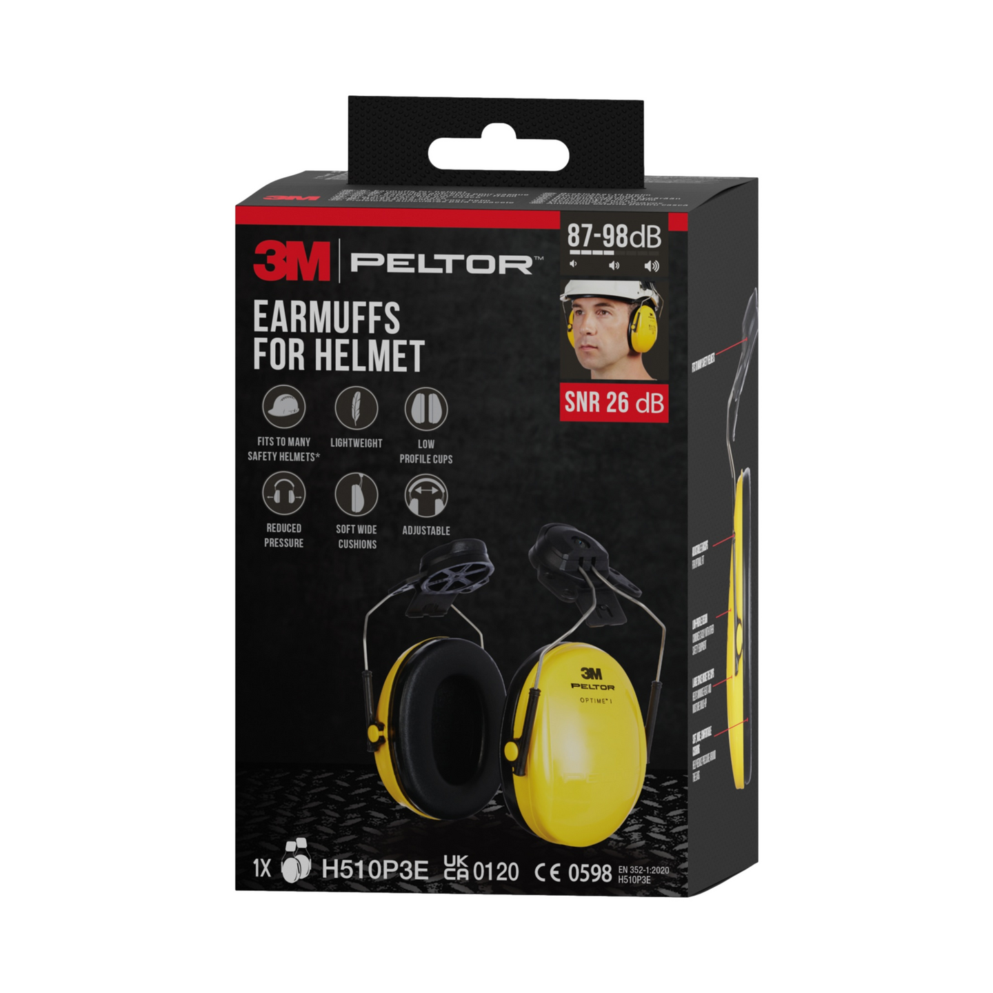 HÖRSELKÅPA 3M IH510P3 HJÄLMFÄSTE