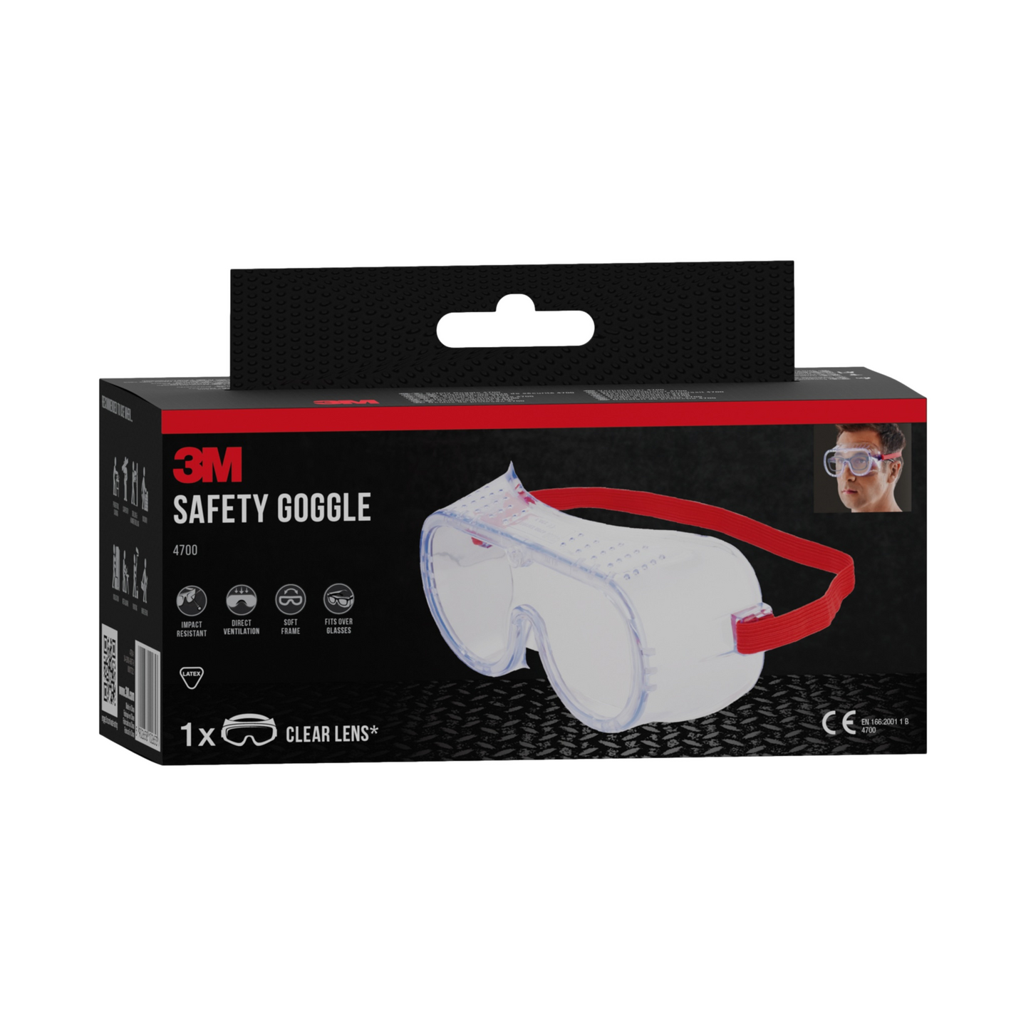 KORGGLASÖGON 3M 4700 CLASSIC VENT