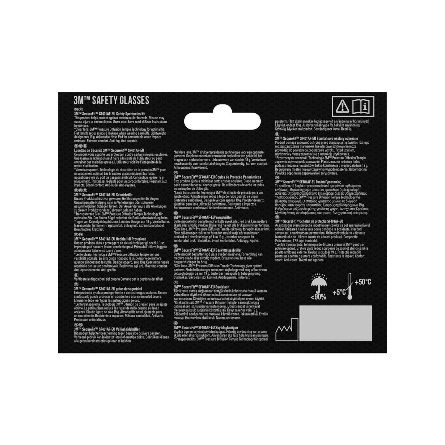 SKYDDSGLASÖGON 3M KLAR LINS REPT