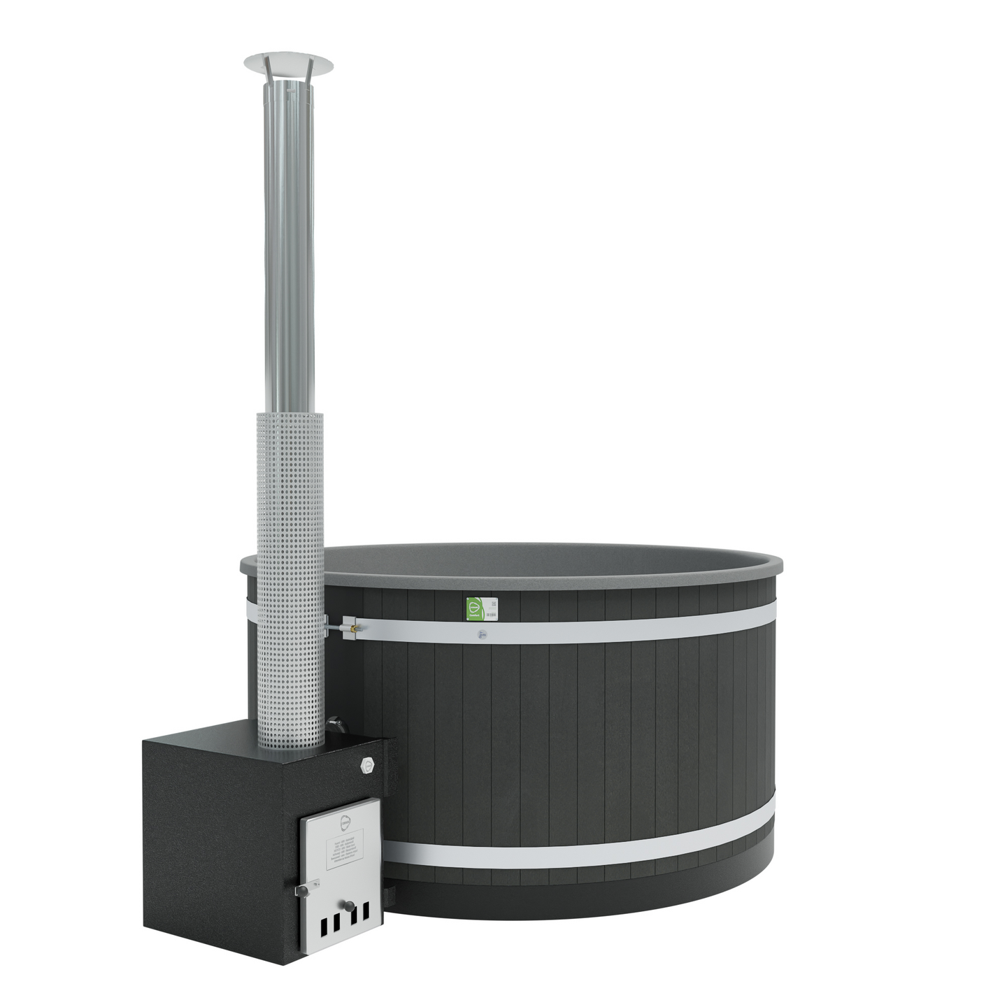 Kylpytynnyri Kirami Comfort Family L Cube EP EP NightBlack, LightGray