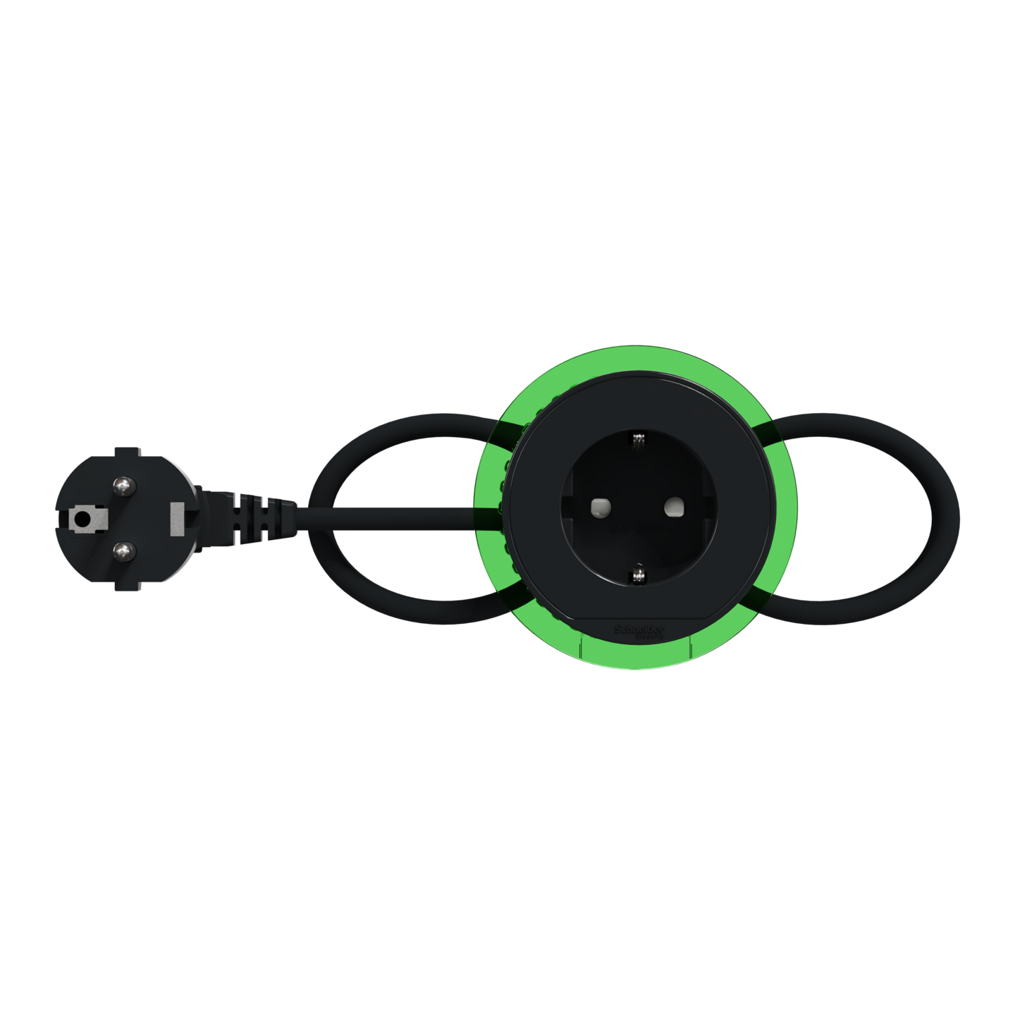 Pistorasiapaneeli Schneider Electric Unica System+ XS Schuko antrasiitti