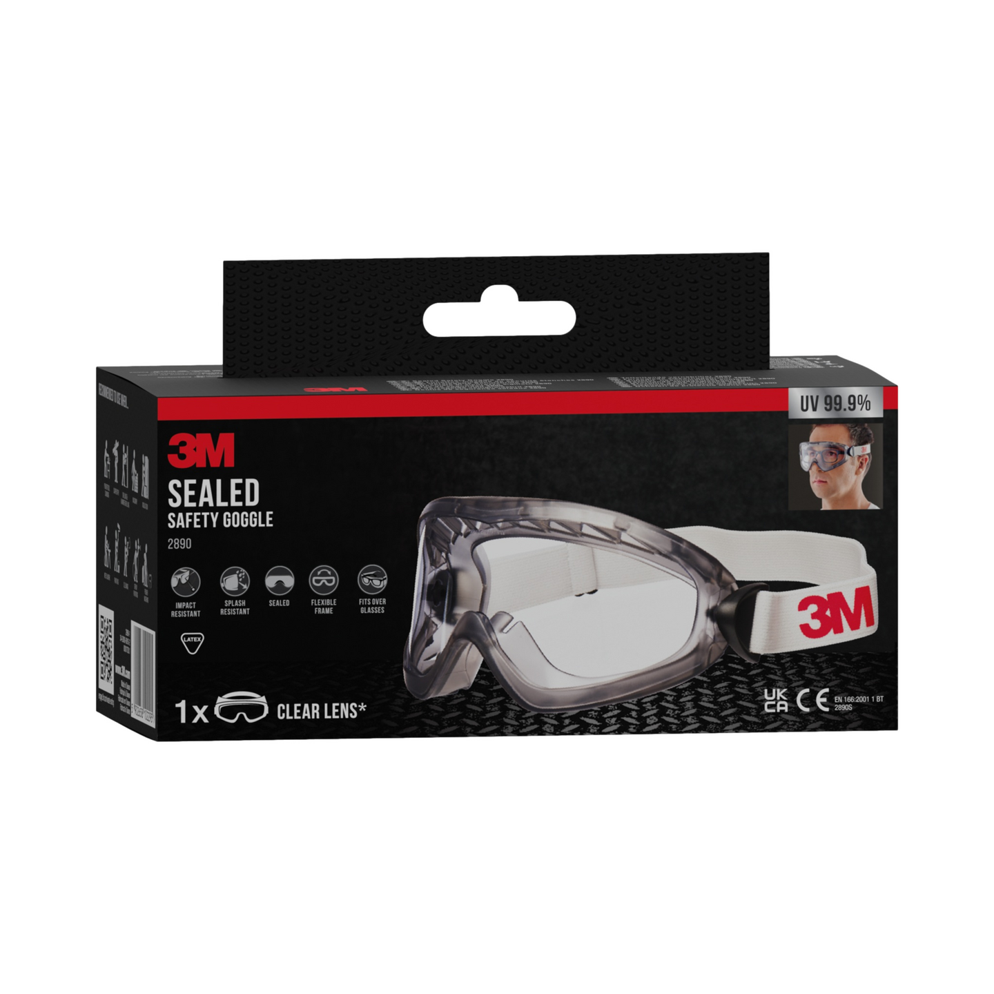 SKYDDSGLASÖGON 3M 2890 AF KLAR