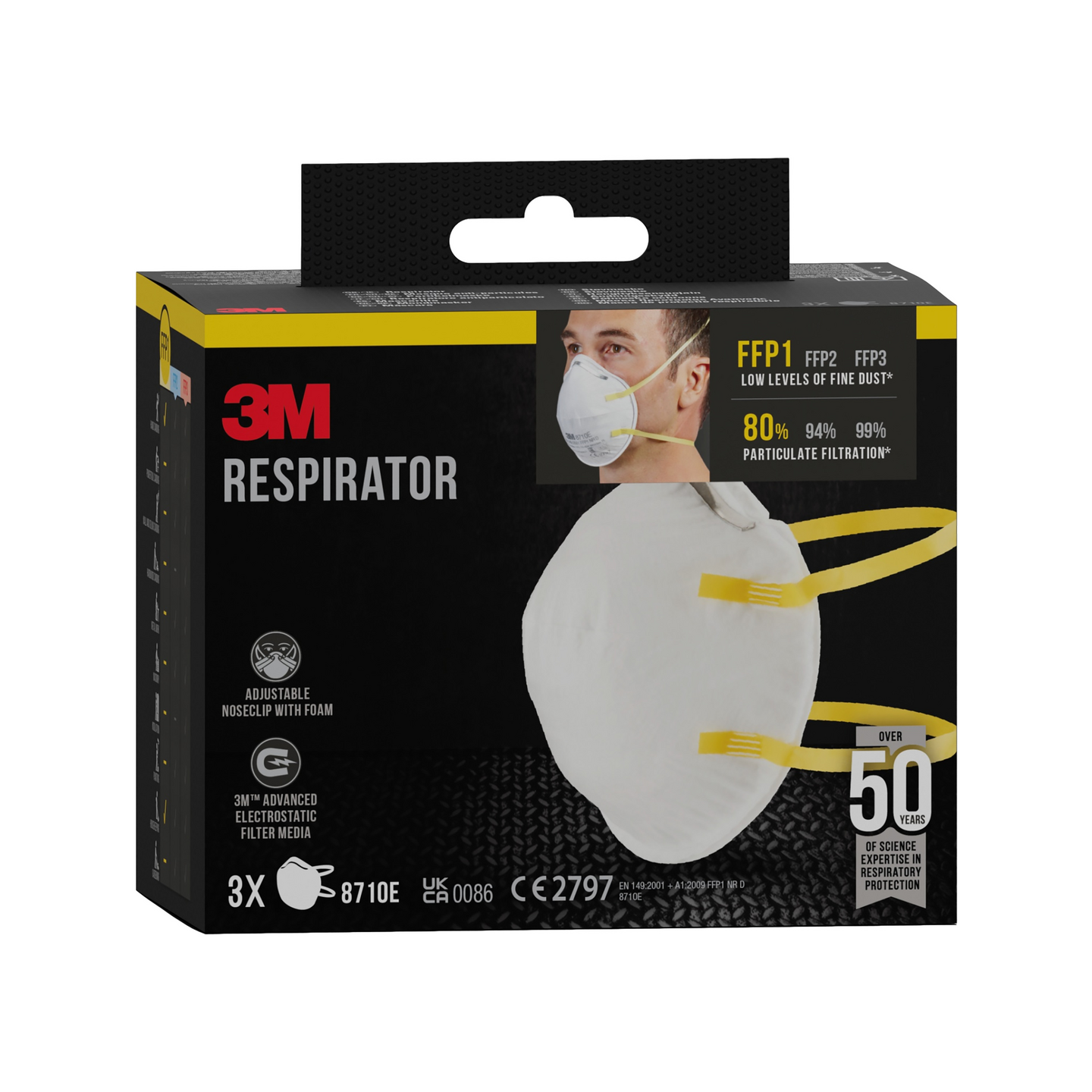 ANDNINGSSKYDD 3M 8710E FFP1 3ST