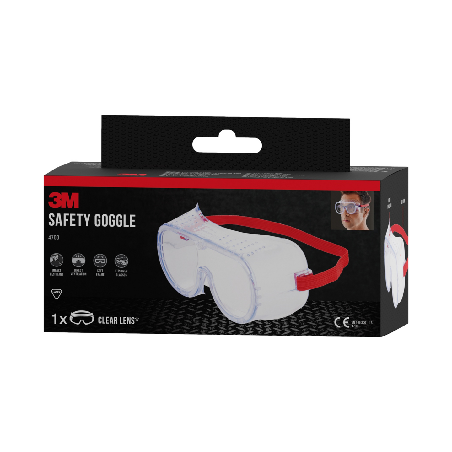 KORGGLASÖGON 3M 4700 CLASSIC VENT