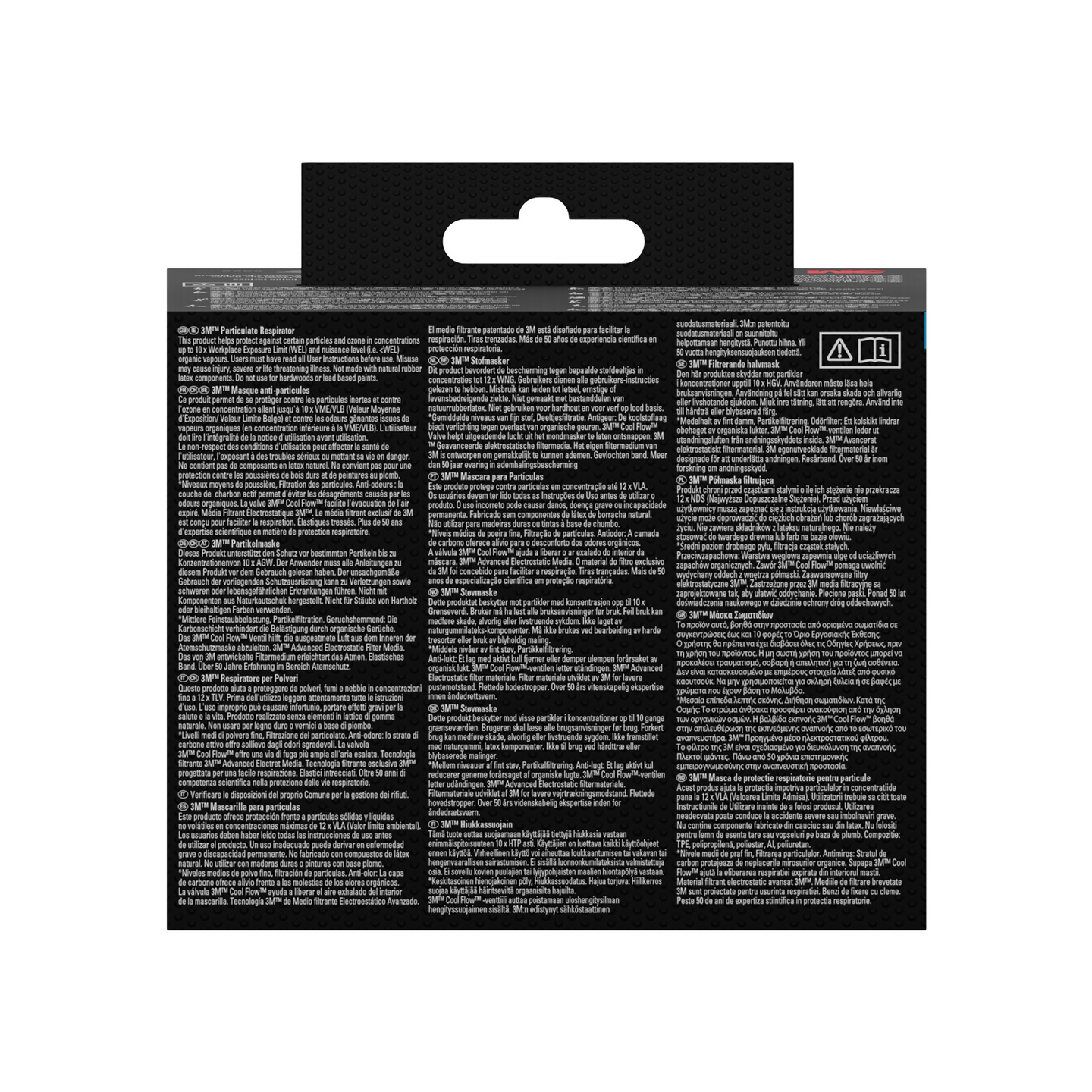 ANDNINGSSKYDD 3M 9332+ FFP3, VENTIL 5ST