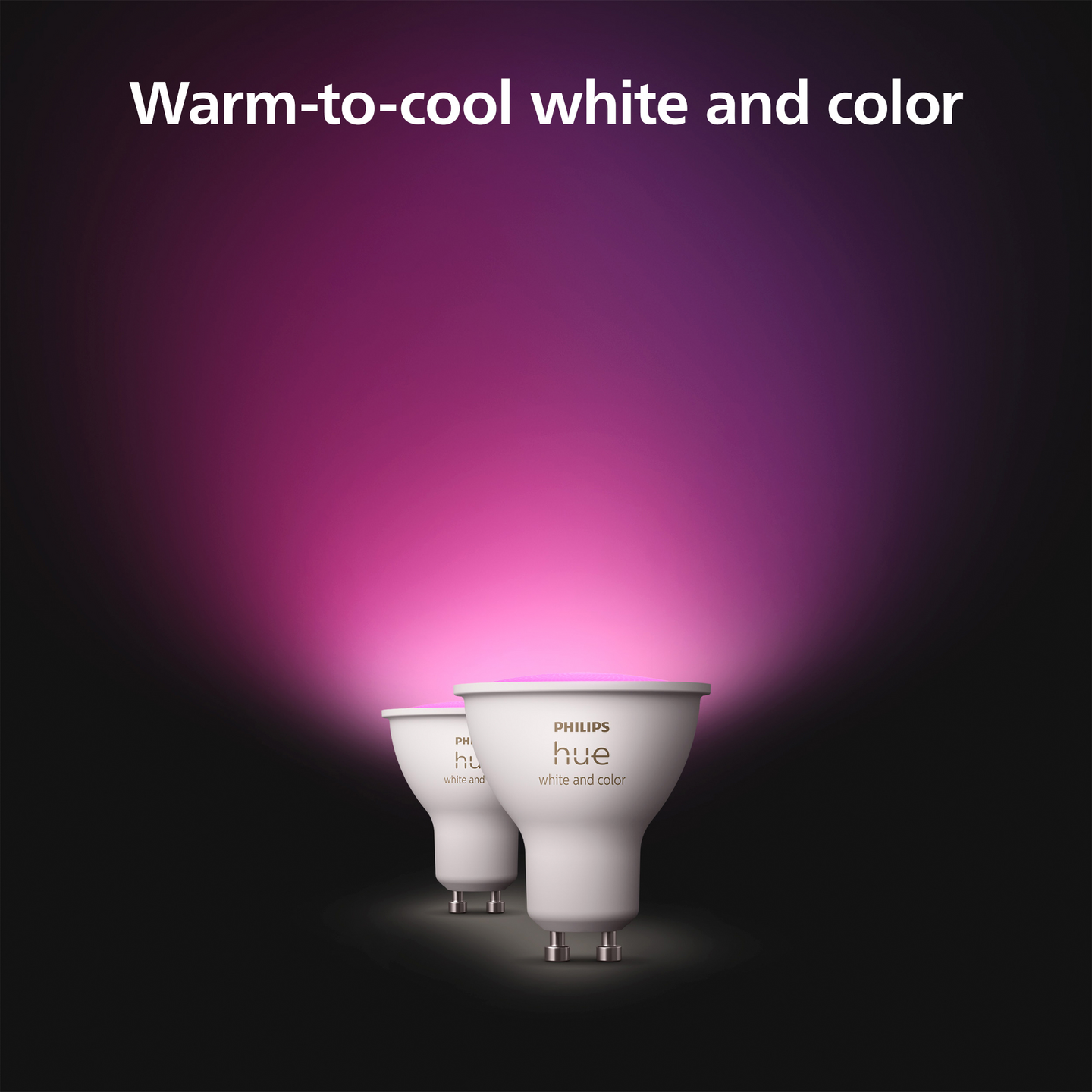 Kohdelamppu Philips Hue White Ambience 4.2 W 400l 2000-6500K GU10 2 Kpl