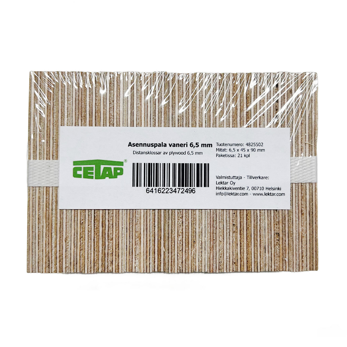 Asennuspala 6,5x45x90mm 21kpl/pkt