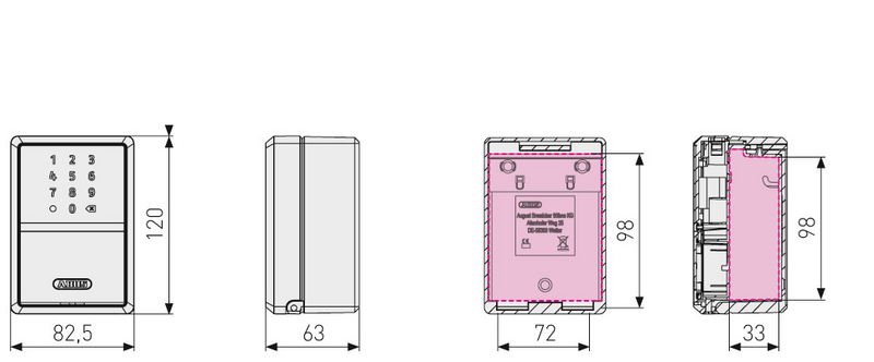 Avainsäilö Abus Smart Keygarage One 787