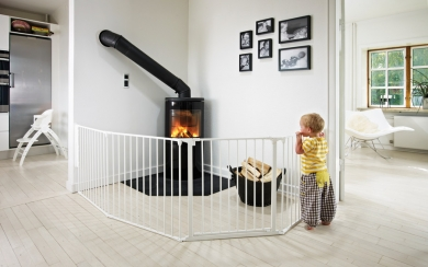 Turvaportti BabyDan Olaf XX 90 - 278 cm valkoinen