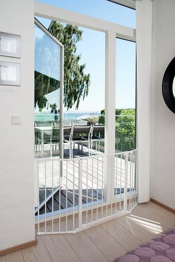 Turvaportti BabyDan Olaf 90 - 146 cm valkoinen