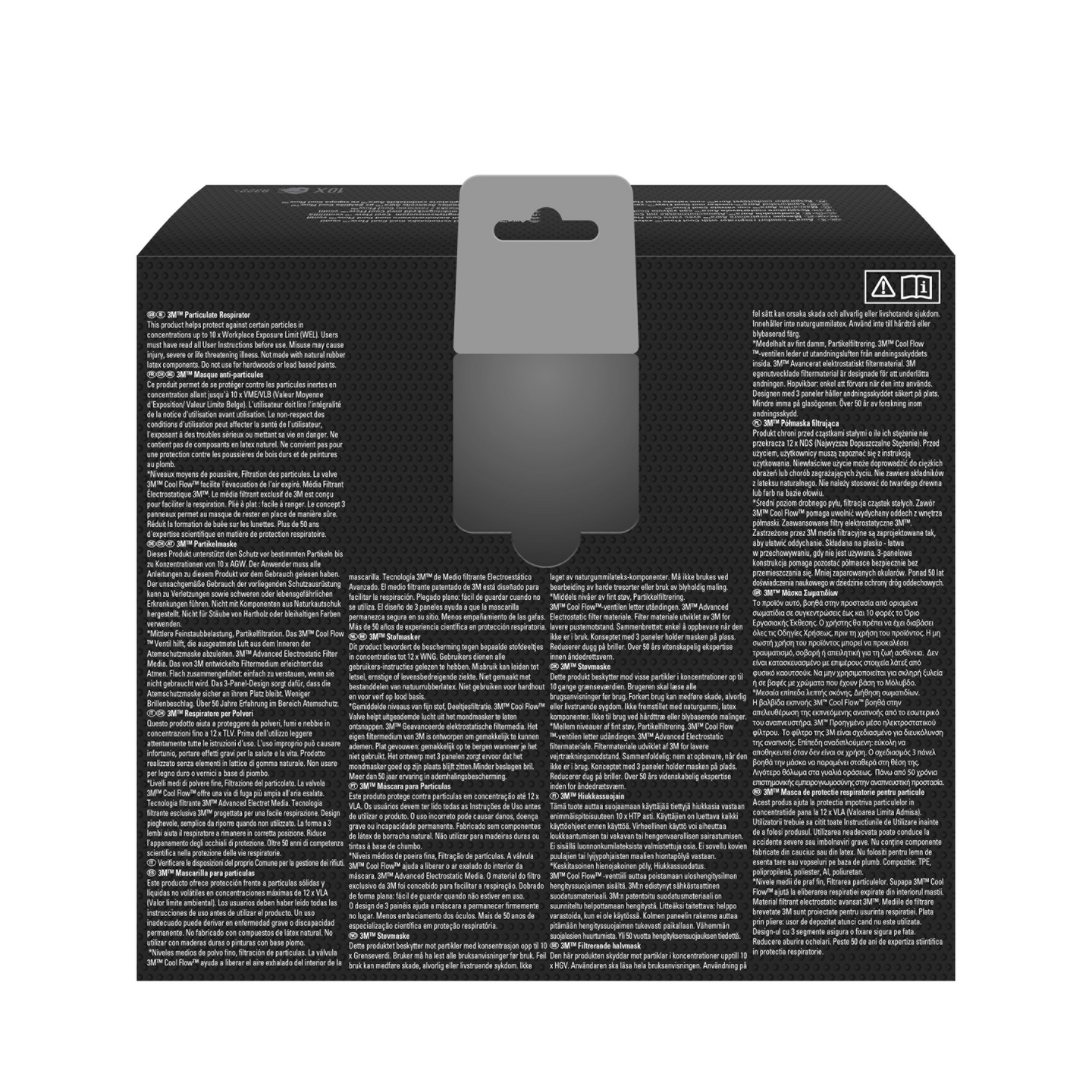 ANDNINGSSKYDD 3M 9322+ FFP2, VENTIL 10ST