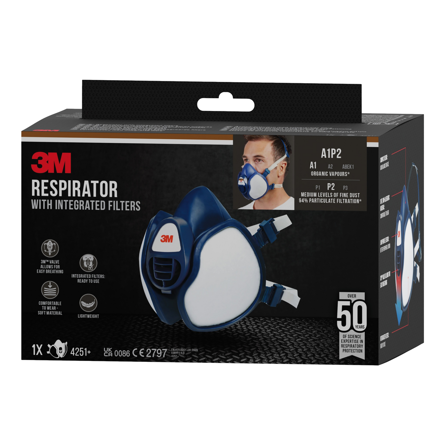 HALVMASK 3M 4251+ FFA1P2R D