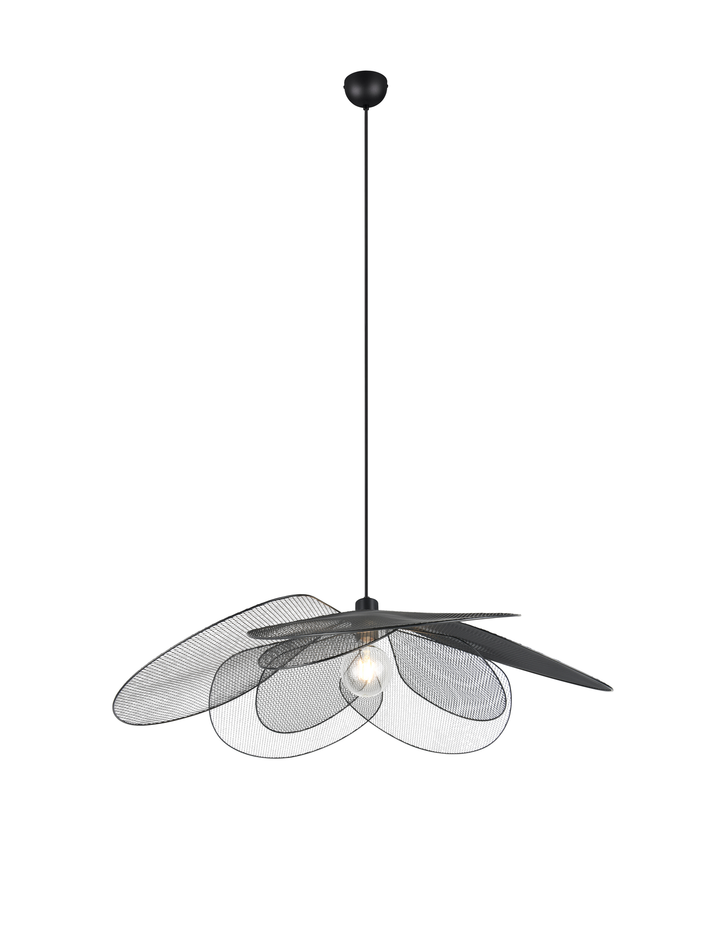 Riippuvalaisin TRIO Fleure E27 mattamusta