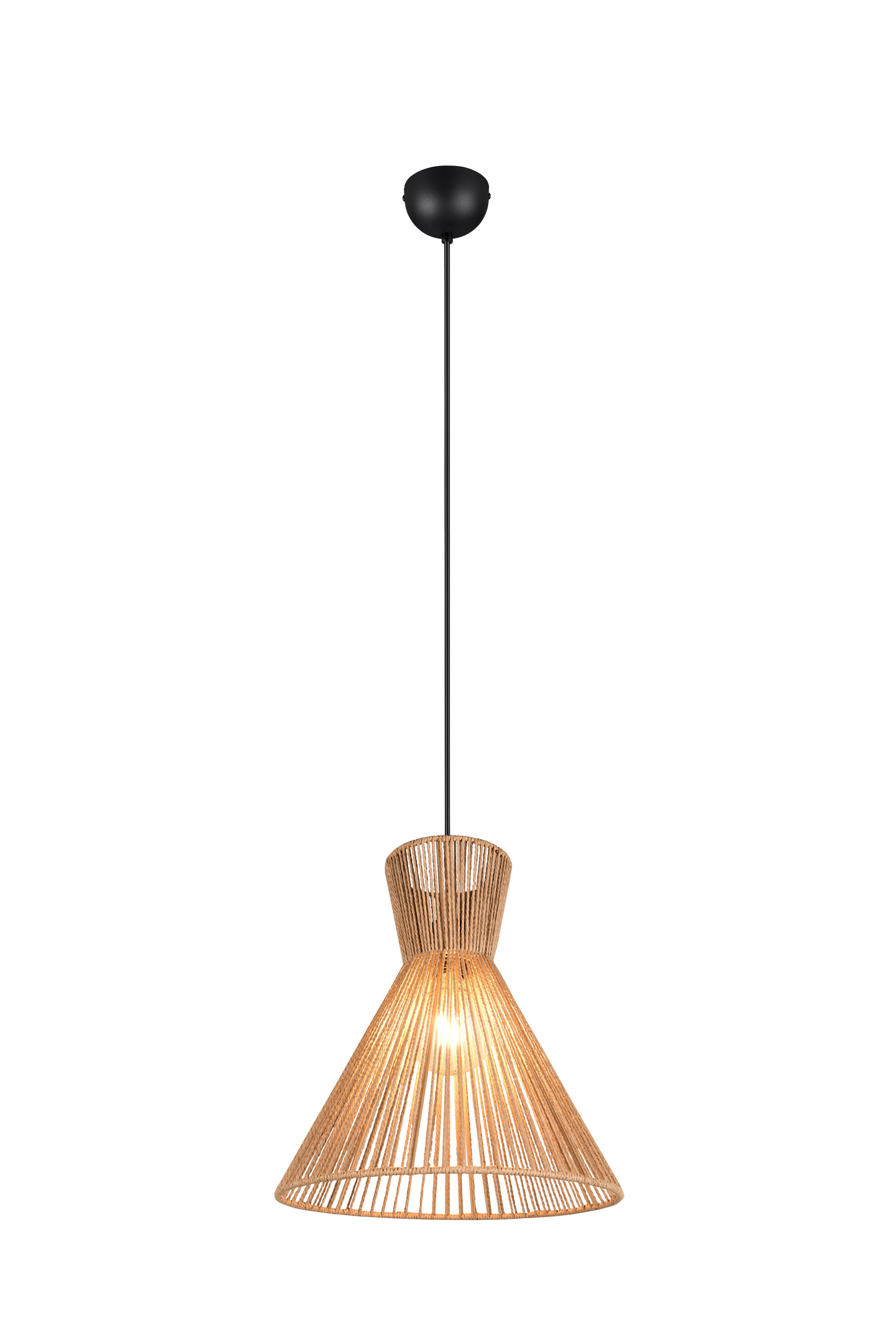 Riippuvalaisin TRIO Rosalie E27 luonnollinen väri/paperinaru