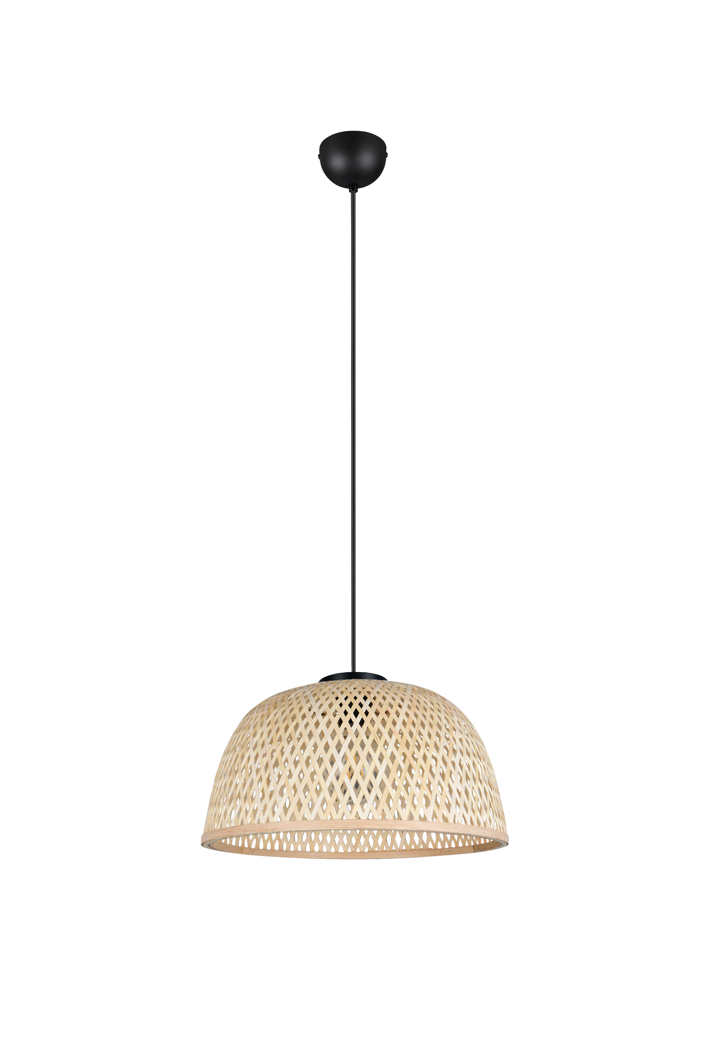 Riippuvalaisin TRIO Laurent E27 mattamusta/bambu