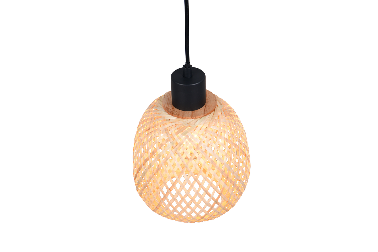 Riippuvalaisin TRIO Amelie E27 luonnollinen väri/bambu