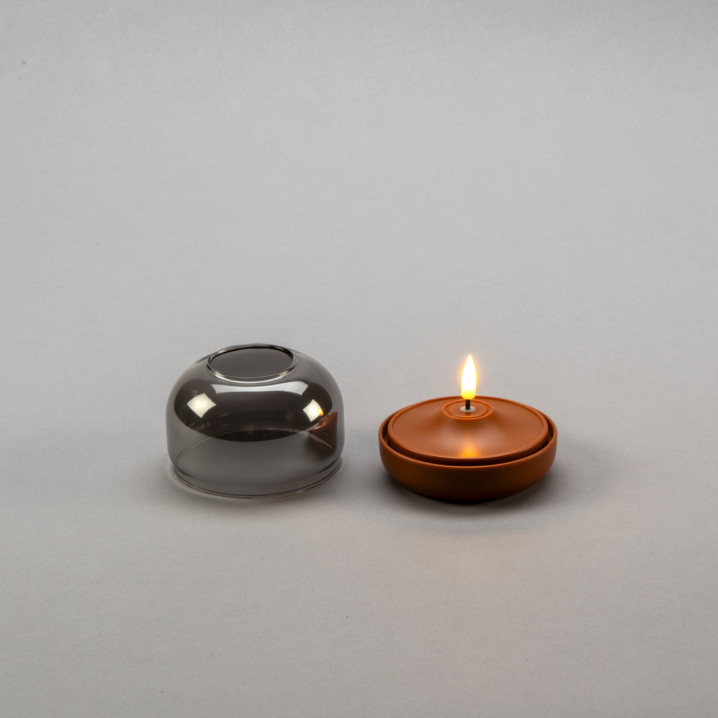 Led-lasilyhty Konstsmide 7,5x8,5cm terrakotta