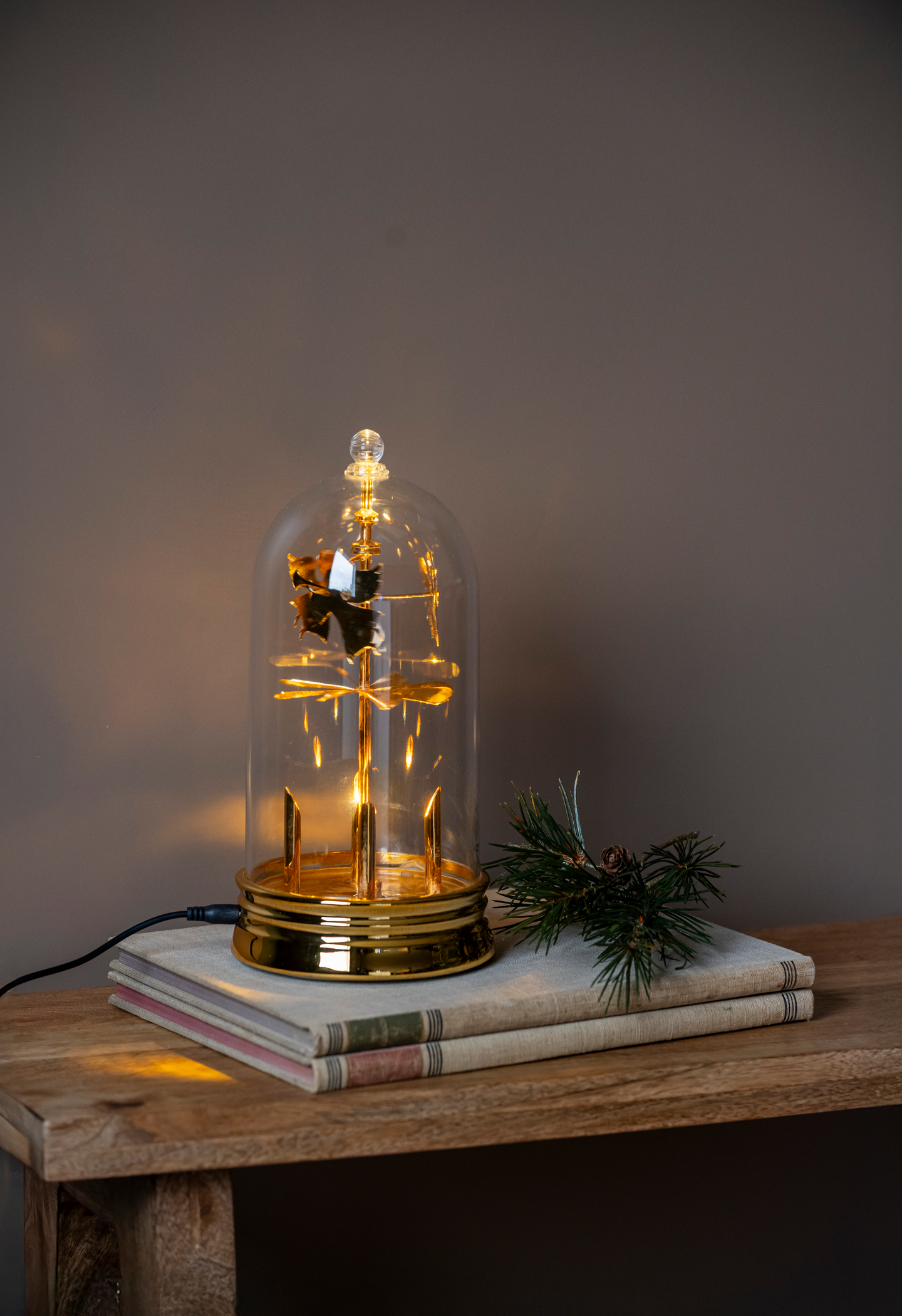 Led enkelikellot Konstsmide 4 led kulta